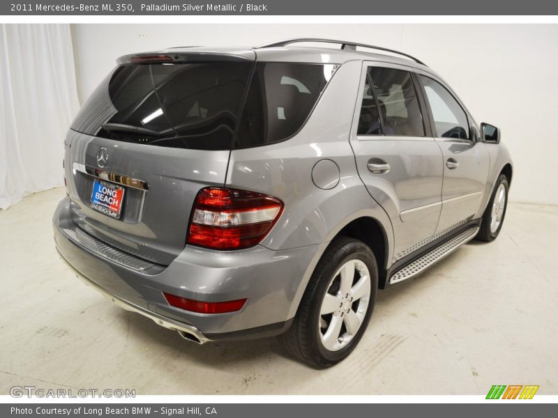 Palladium Silver Metallic / Black 2011 Mercedes-Benz ML 350