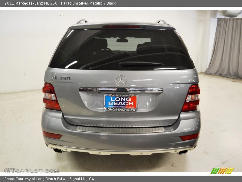 Palladium Silver Metallic / Black 2011 Mercedes-Benz ML 350