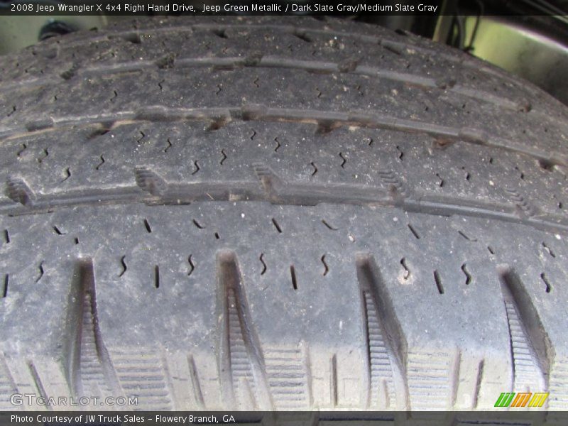 Jeep Green Metallic / Dark Slate Gray/Medium Slate Gray 2008 Jeep Wrangler X 4x4 Right Hand Drive