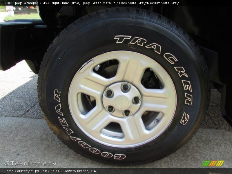Jeep Green Metallic / Dark Slate Gray/Medium Slate Gray 2008 Jeep Wrangler X 4x4 Right Hand Drive