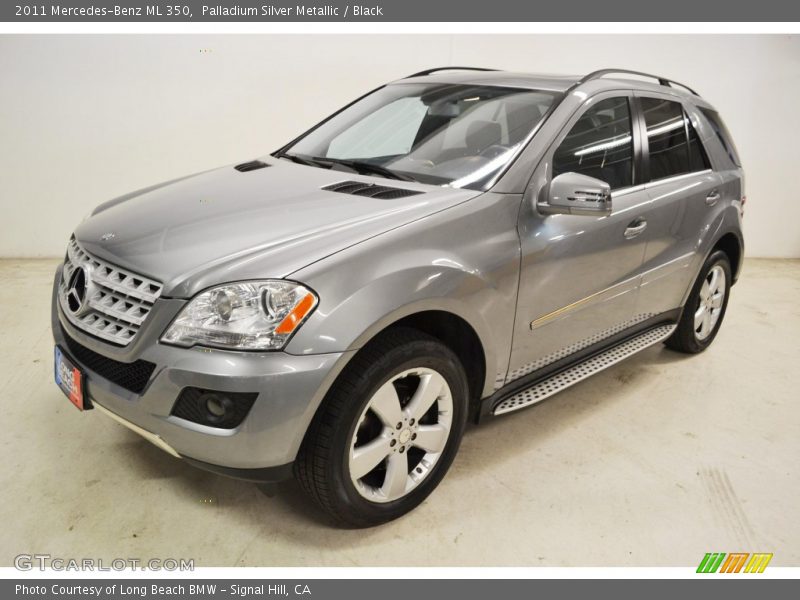 Palladium Silver Metallic / Black 2011 Mercedes-Benz ML 350