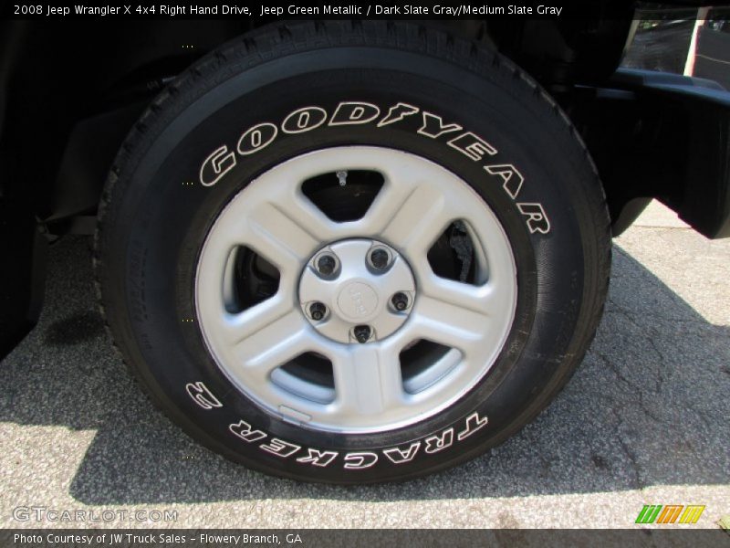 Jeep Green Metallic / Dark Slate Gray/Medium Slate Gray 2008 Jeep Wrangler X 4x4 Right Hand Drive