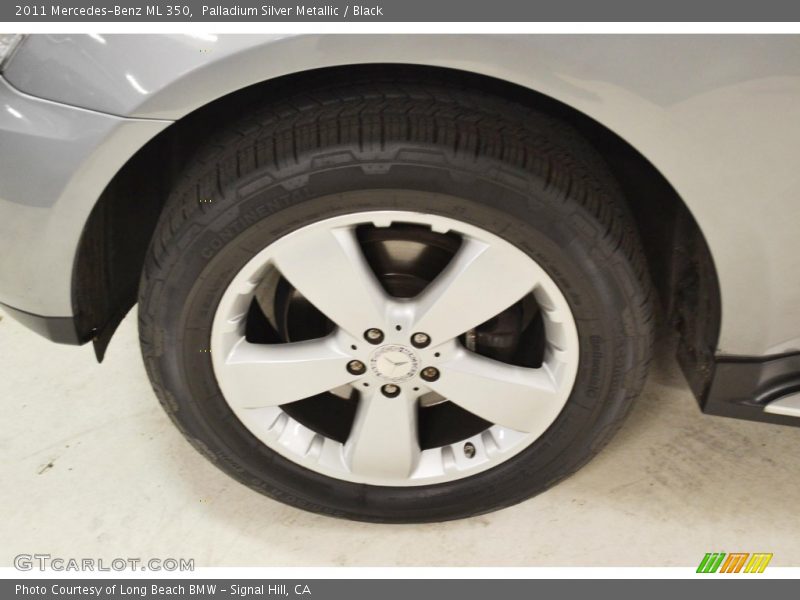 Palladium Silver Metallic / Black 2011 Mercedes-Benz ML 350