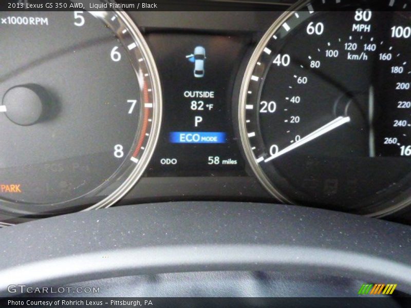 Liquid Platinum / Black 2013 Lexus GS 350 AWD