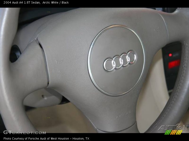 Arctic White / Black 2004 Audi A4 1.8T Sedan