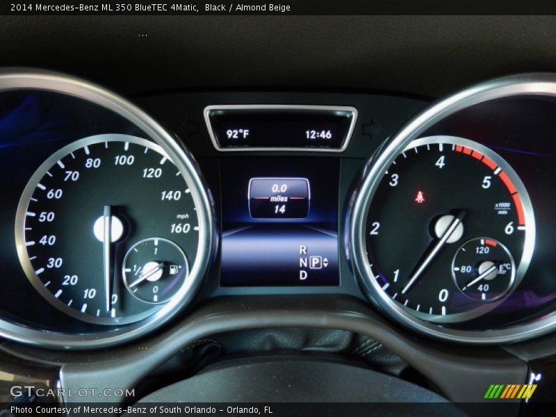  2014 ML 350 BlueTEC 4Matic 350 BlueTEC 4Matic Gauges