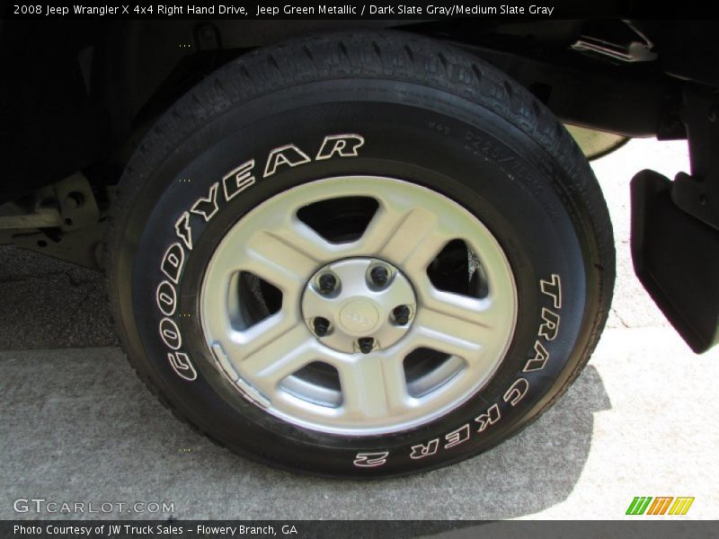 Jeep Green Metallic / Dark Slate Gray/Medium Slate Gray 2008 Jeep Wrangler X 4x4 Right Hand Drive