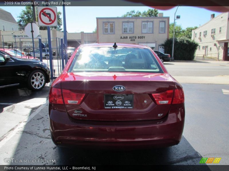 Ruby Red / Beige 2009 Kia Optima EX