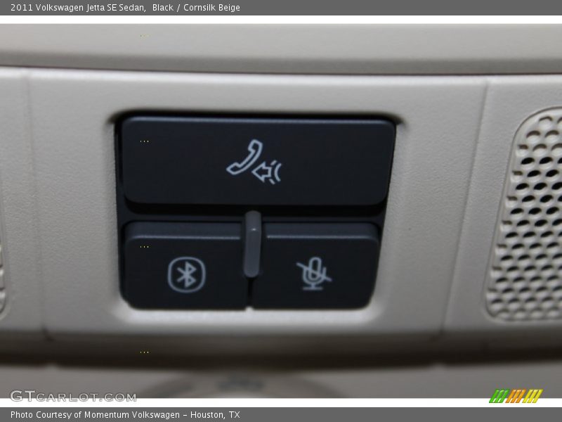 Black / Cornsilk Beige 2011 Volkswagen Jetta SE Sedan