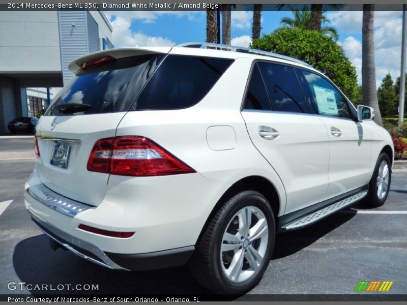 Diamond White Metallic / Almond Beige 2014 Mercedes-Benz ML 350