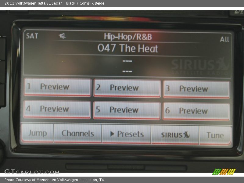 Black / Cornsilk Beige 2011 Volkswagen Jetta SE Sedan