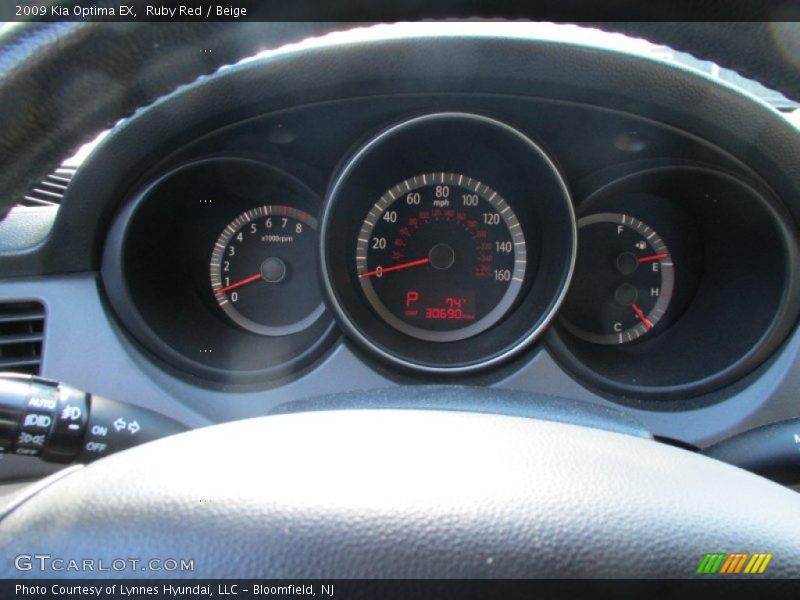 Ruby Red / Beige 2009 Kia Optima EX