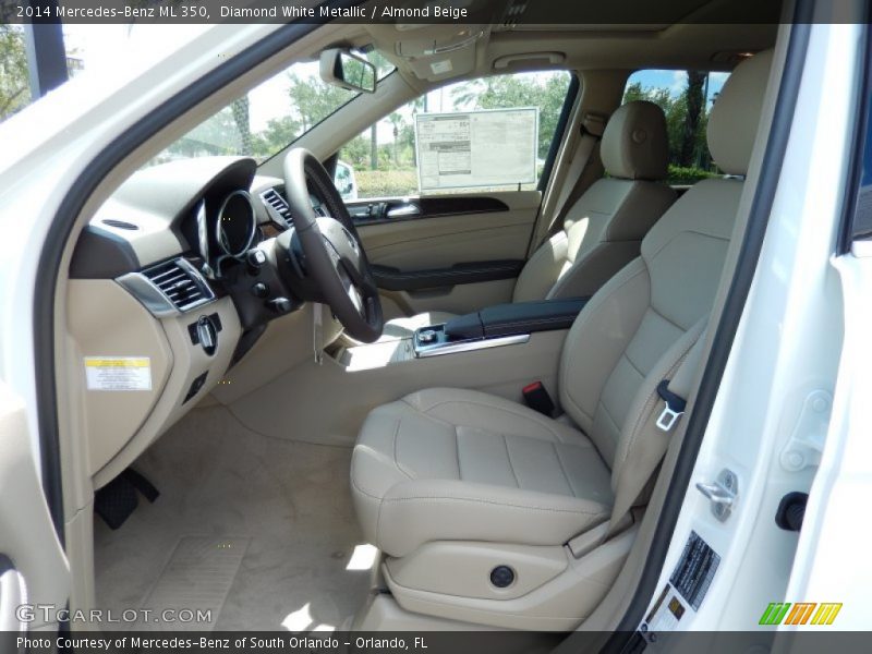 Diamond White Metallic / Almond Beige 2014 Mercedes-Benz ML 350