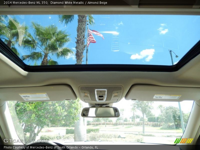 Diamond White Metallic / Almond Beige 2014 Mercedes-Benz ML 350