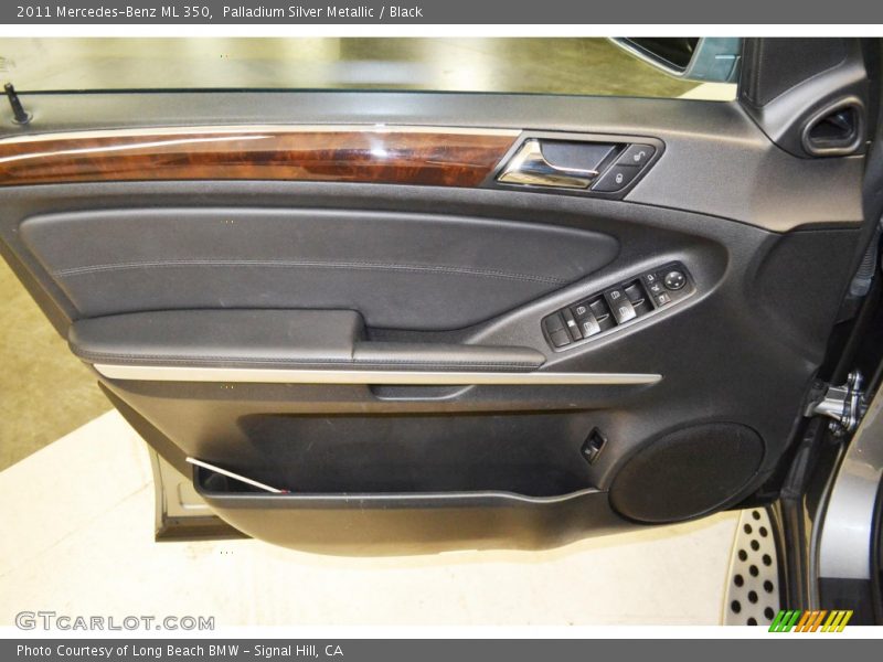 Palladium Silver Metallic / Black 2011 Mercedes-Benz ML 350
