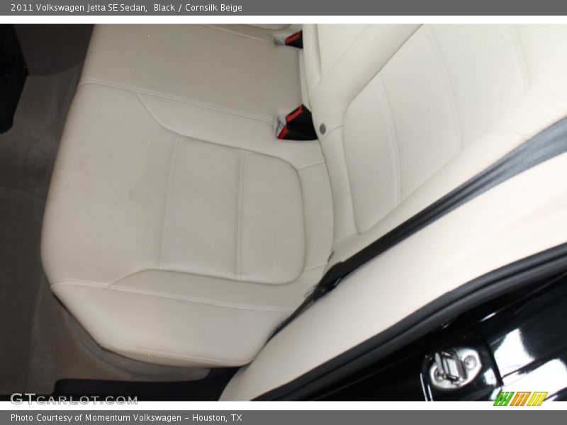 Black / Cornsilk Beige 2011 Volkswagen Jetta SE Sedan