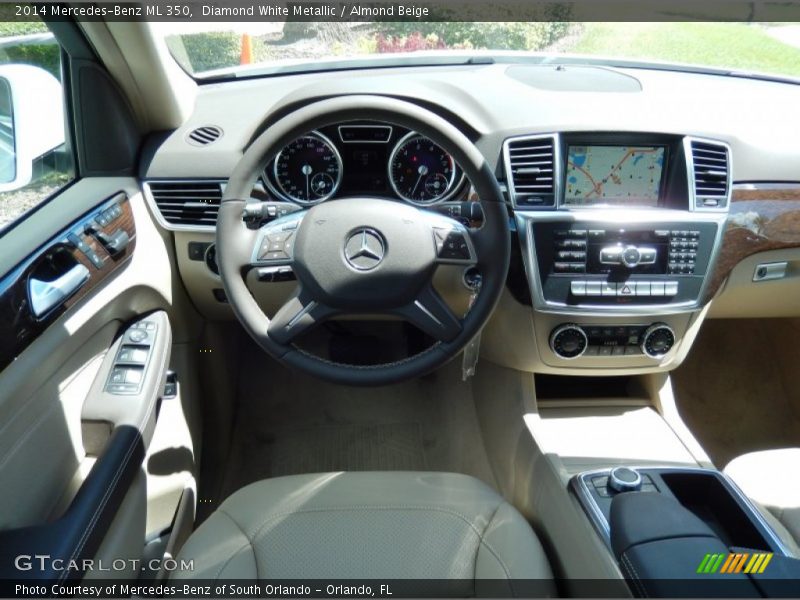 Diamond White Metallic / Almond Beige 2014 Mercedes-Benz ML 350