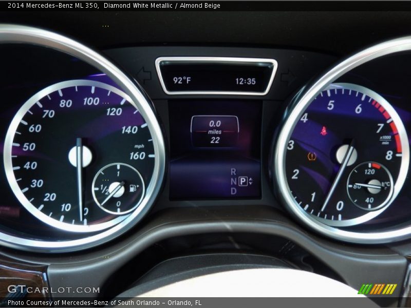 Diamond White Metallic / Almond Beige 2014 Mercedes-Benz ML 350