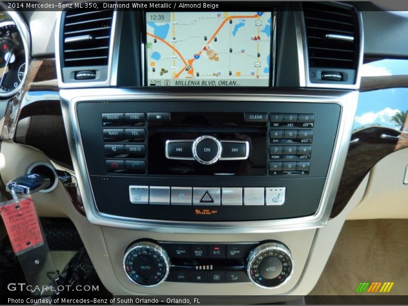 Diamond White Metallic / Almond Beige 2014 Mercedes-Benz ML 350