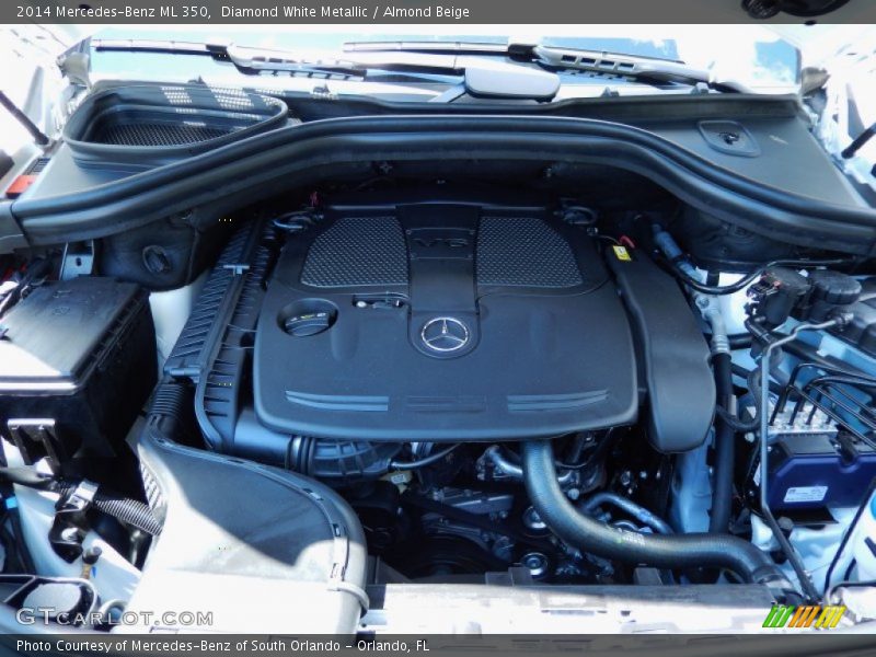 Diamond White Metallic / Almond Beige 2014 Mercedes-Benz ML 350