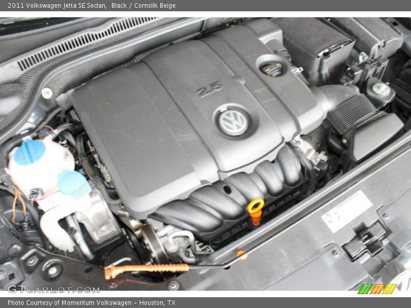 Black / Cornsilk Beige 2011 Volkswagen Jetta SE Sedan