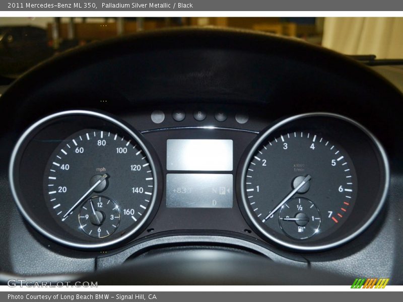 Palladium Silver Metallic / Black 2011 Mercedes-Benz ML 350