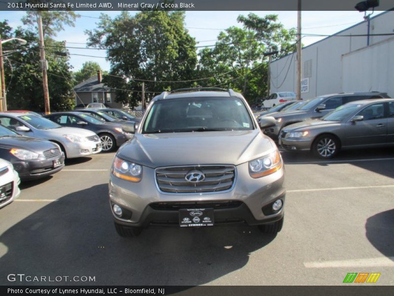 Mineral Gray / Cocoa Black 2011 Hyundai Santa Fe Limited AWD
