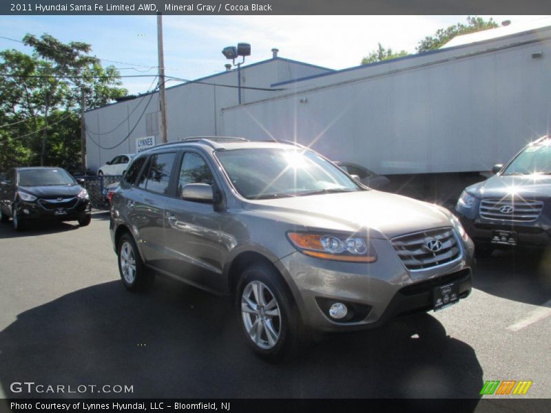 Mineral Gray / Cocoa Black 2011 Hyundai Santa Fe Limited AWD