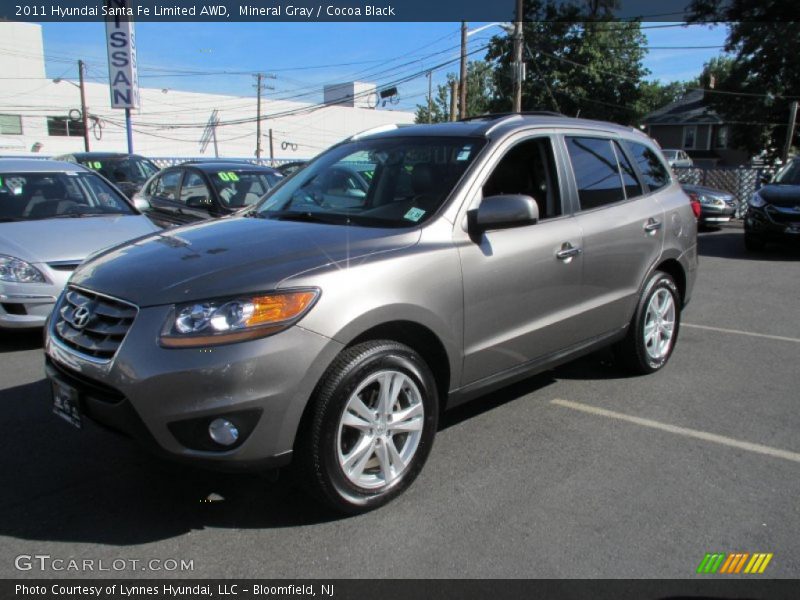 Mineral Gray / Cocoa Black 2011 Hyundai Santa Fe Limited AWD