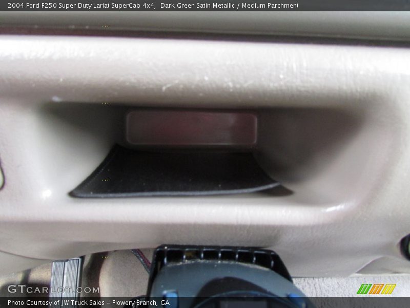 Dark Green Satin Metallic / Medium Parchment 2004 Ford F250 Super Duty Lariat SuperCab 4x4