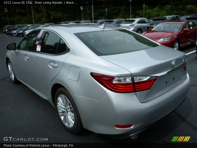 Silver Lining Metallic / Black 2013 Lexus ES 350