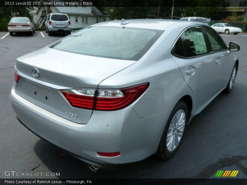 Silver Lining Metallic / Black 2013 Lexus ES 350