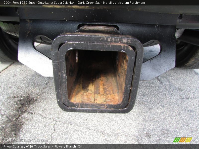 Dark Green Satin Metallic / Medium Parchment 2004 Ford F250 Super Duty Lariat SuperCab 4x4