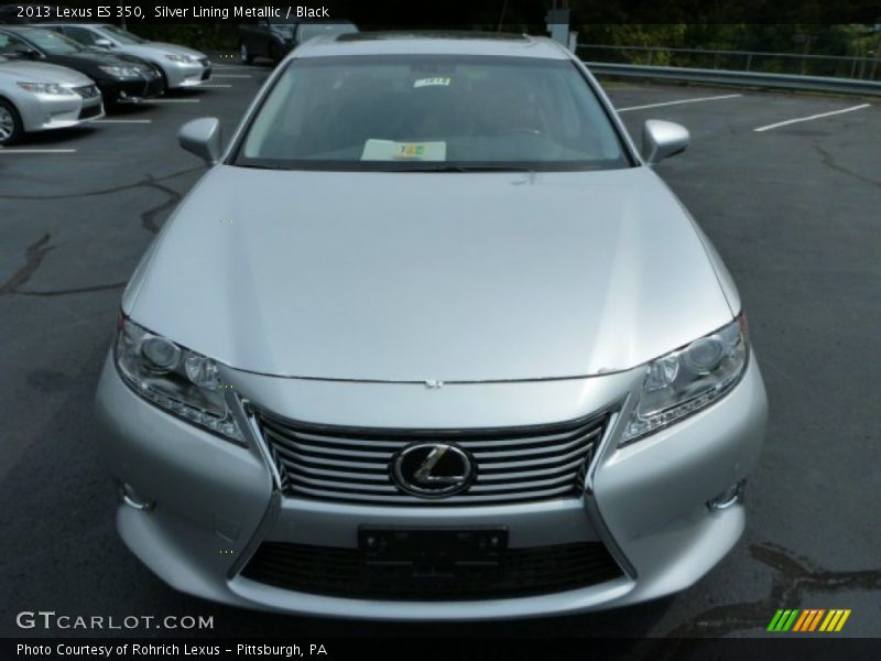Silver Lining Metallic / Black 2013 Lexus ES 350