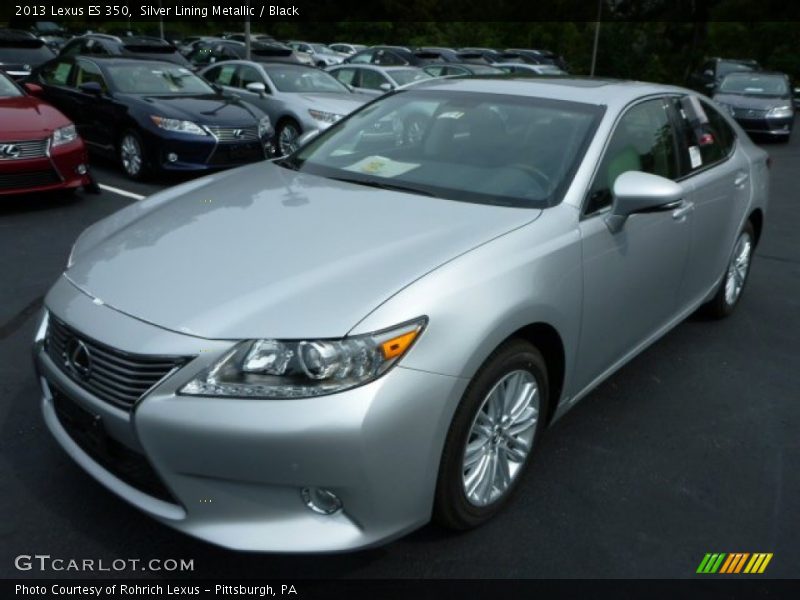 Silver Lining Metallic / Black 2013 Lexus ES 350