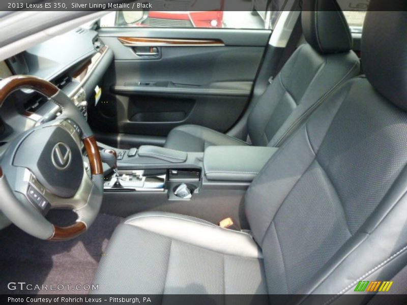 Silver Lining Metallic / Black 2013 Lexus ES 350