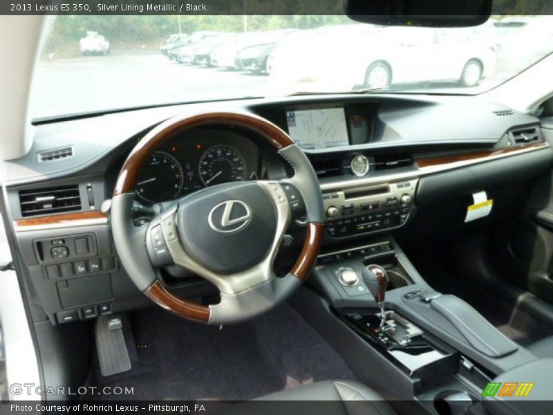 Silver Lining Metallic / Black 2013 Lexus ES 350