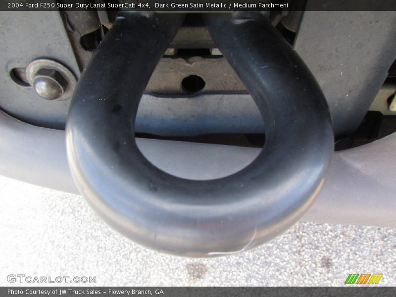 Dark Green Satin Metallic / Medium Parchment 2004 Ford F250 Super Duty Lariat SuperCab 4x4