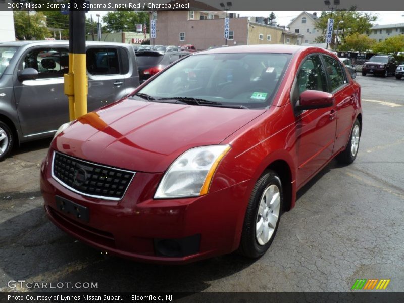 Sonoma Sunset Red / Charcoal/Steel 2007 Nissan Sentra 2.0