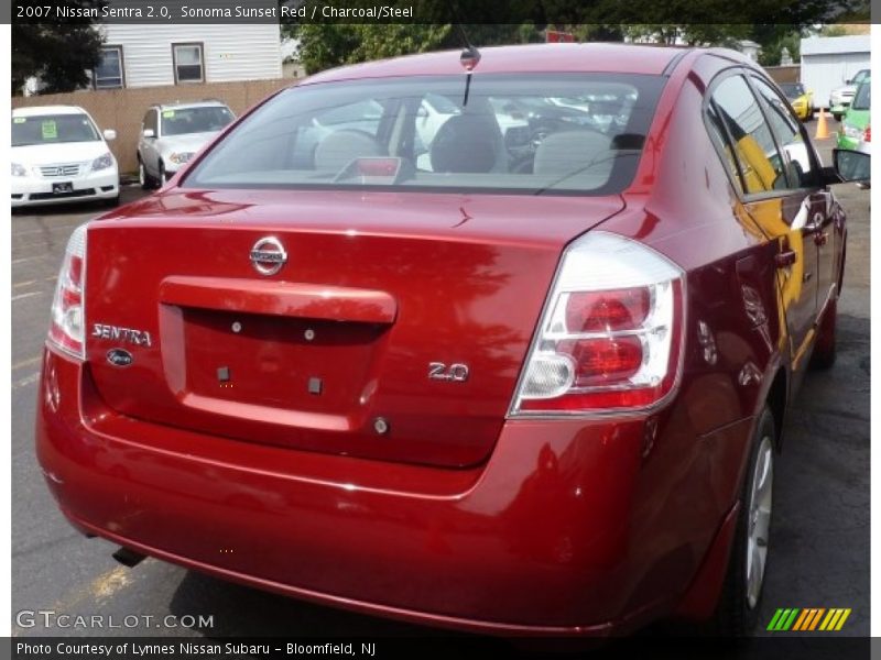 Sonoma Sunset Red / Charcoal/Steel 2007 Nissan Sentra 2.0