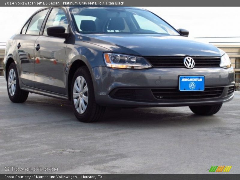 Platinum Gray Metallic / Titan Black 2014 Volkswagen Jetta S Sedan