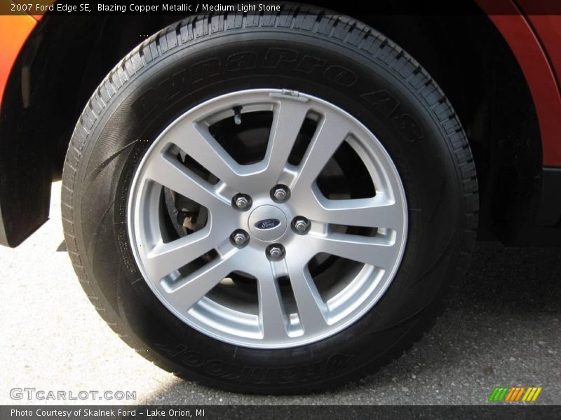Blazing Copper Metallic / Medium Light Stone 2007 Ford Edge SE