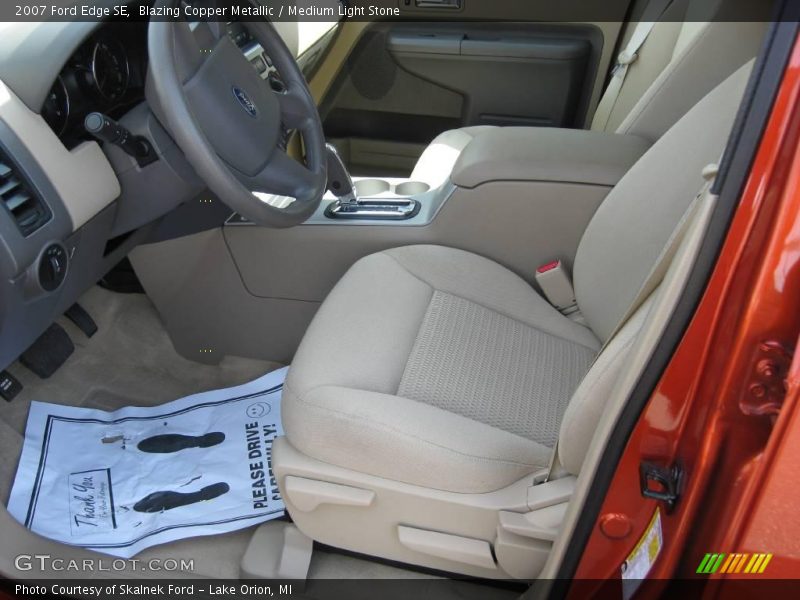 Blazing Copper Metallic / Medium Light Stone 2007 Ford Edge SE