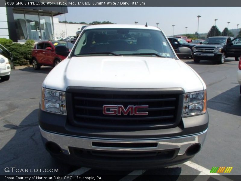 Summit White / Dark Titanium 2009 GMC Sierra 1500 Work Truck Regular Cab