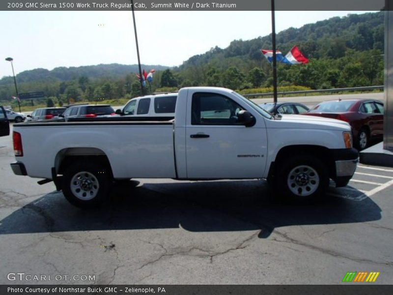 Summit White / Dark Titanium 2009 GMC Sierra 1500 Work Truck Regular Cab