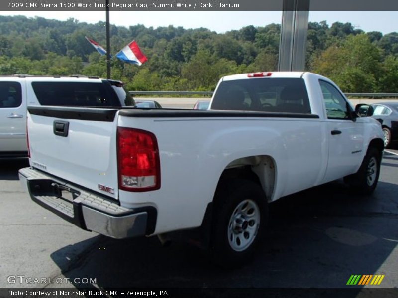 Summit White / Dark Titanium 2009 GMC Sierra 1500 Work Truck Regular Cab