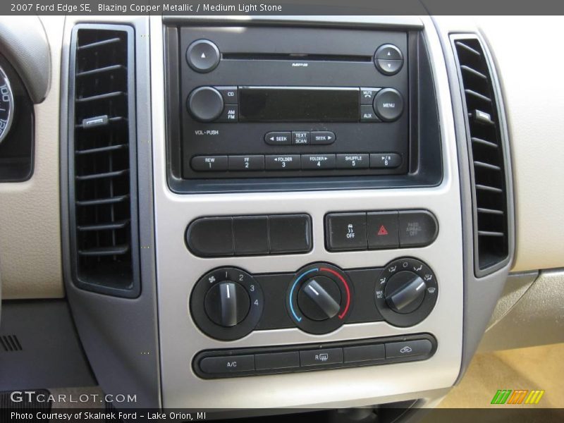 Blazing Copper Metallic / Medium Light Stone 2007 Ford Edge SE