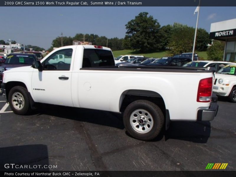 Summit White / Dark Titanium 2009 GMC Sierra 1500 Work Truck Regular Cab