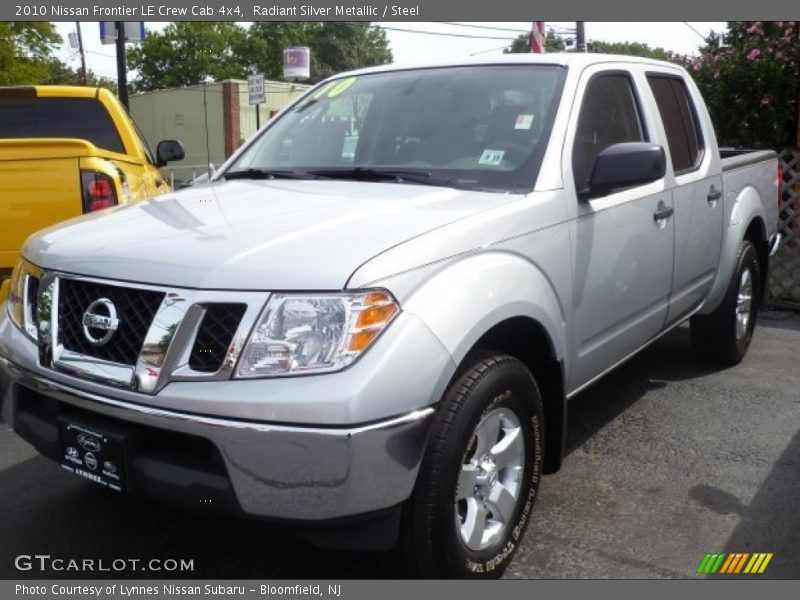 Radiant Silver Metallic / Steel 2010 Nissan Frontier LE Crew Cab 4x4
