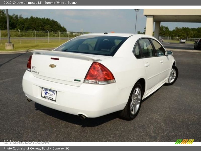 Summit White / Ebony 2012 Chevrolet Impala LT